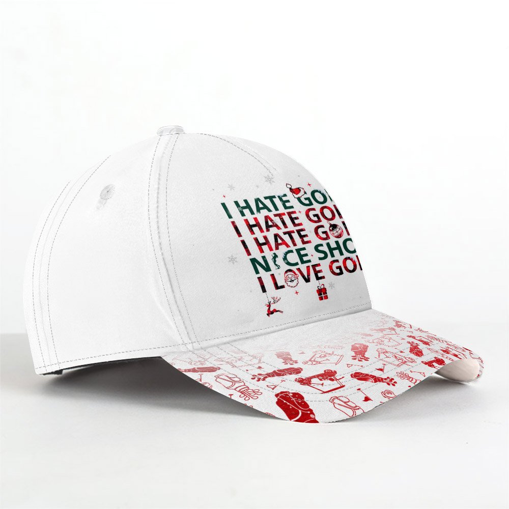 I HATE GOLF Pattern Christmas Cap CVH040501