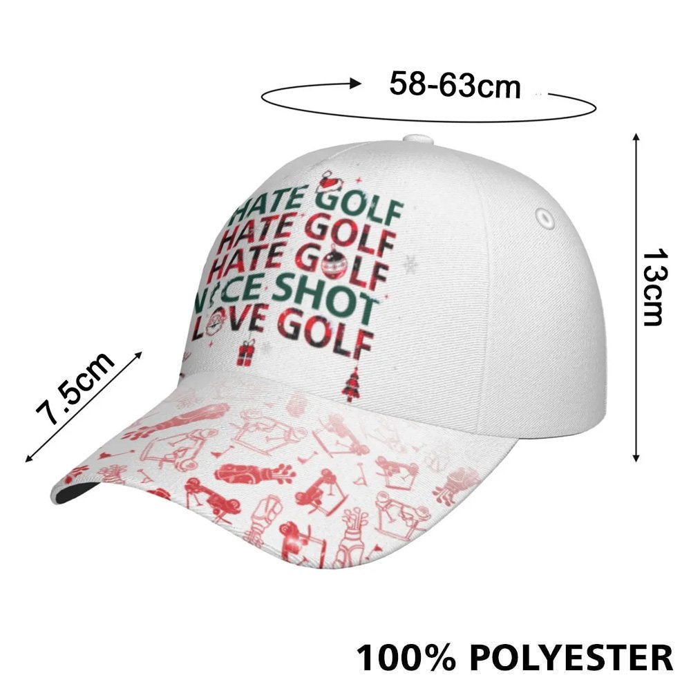 I HATE GOLF Pattern Christmas Cap CVH040501