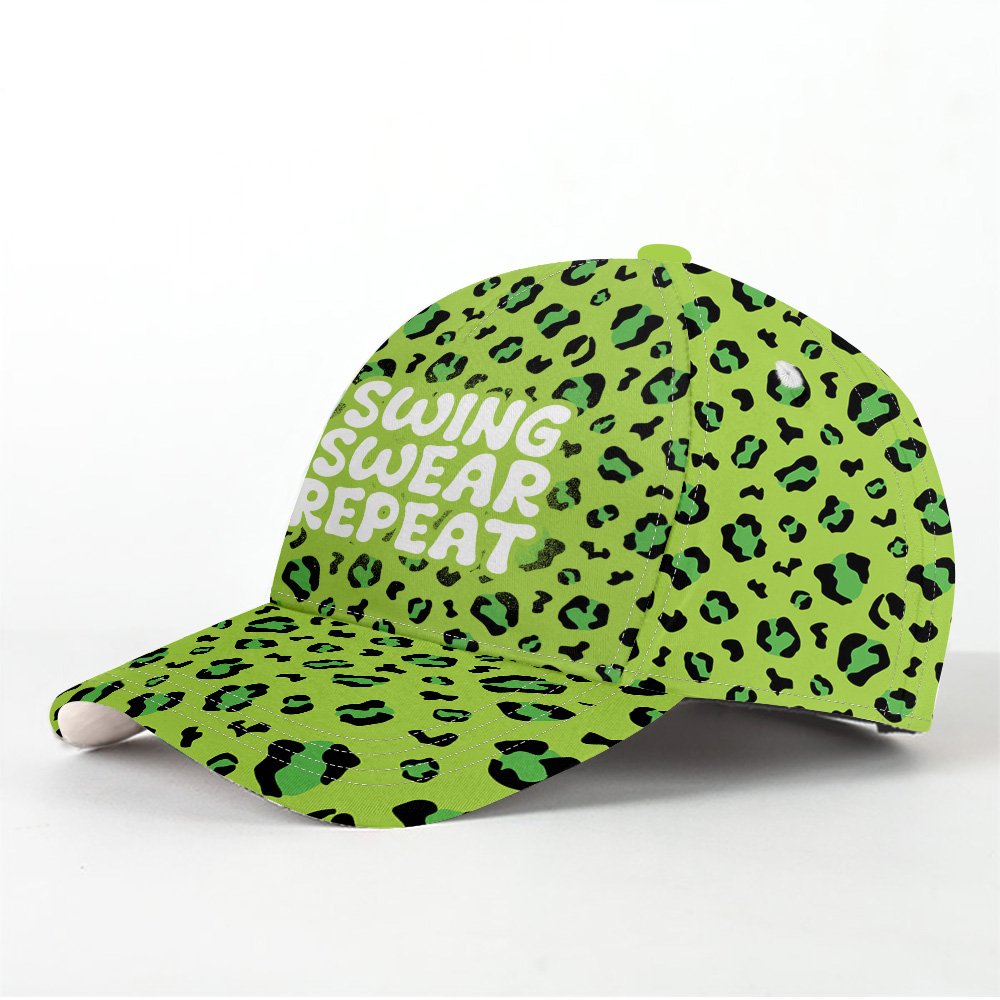 NEON LEOPARD ADDICTED Swing Swear Repeat Cap CVH040601