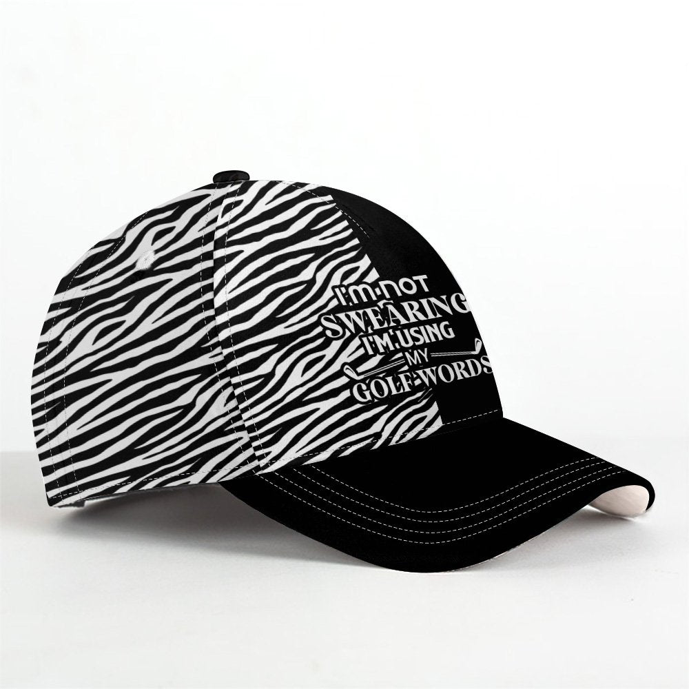 Zebra Pattern I'm Not Swearing I'm Using My Golf Words CVH080601