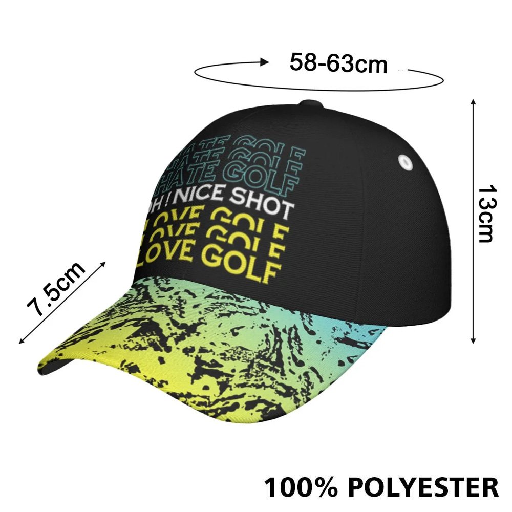 I Hate Golf Wild Pattern Cap CVH100401