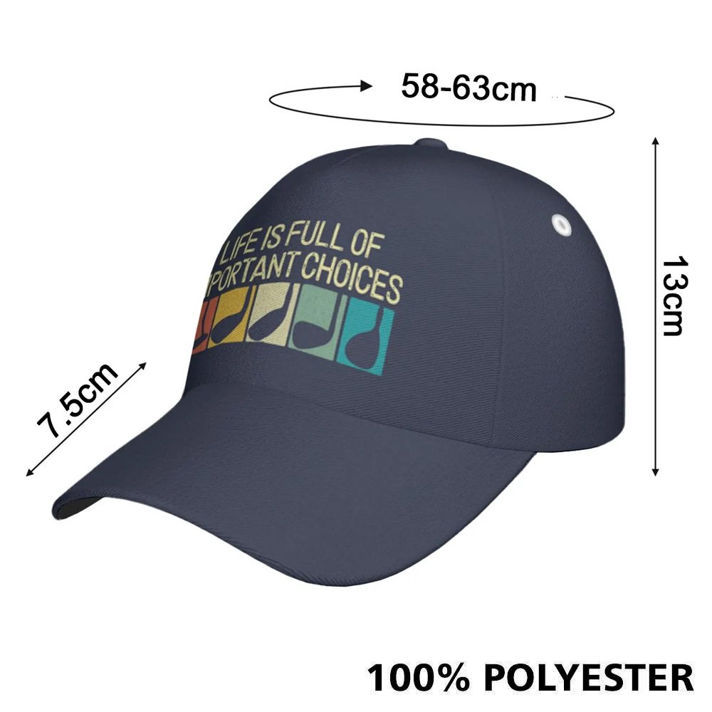 Retro LIFE IS FULL OF IMPORTANT CHOICES Cap CVH130801