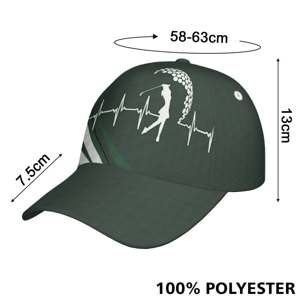 I Hate Golf Green Golf Cap CVH190601