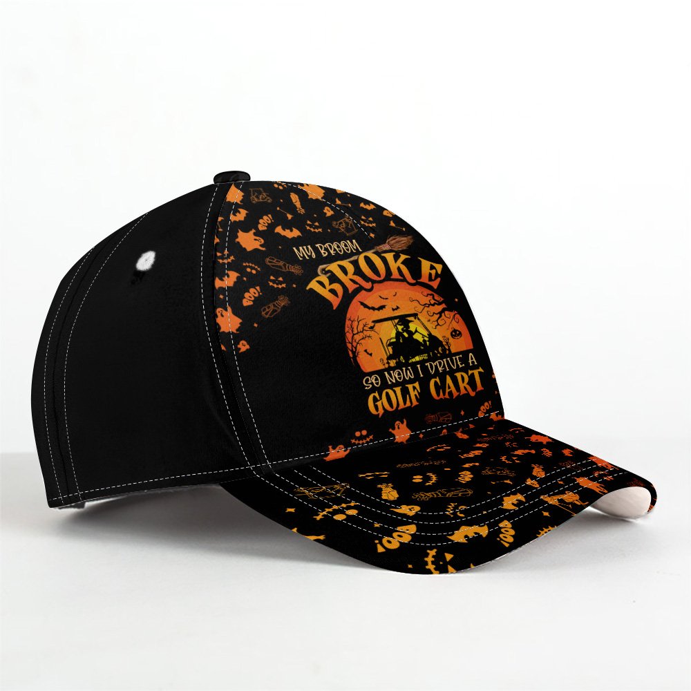 MY BROOM BROKE BLACK HALLOWEEN Cap CVH200401