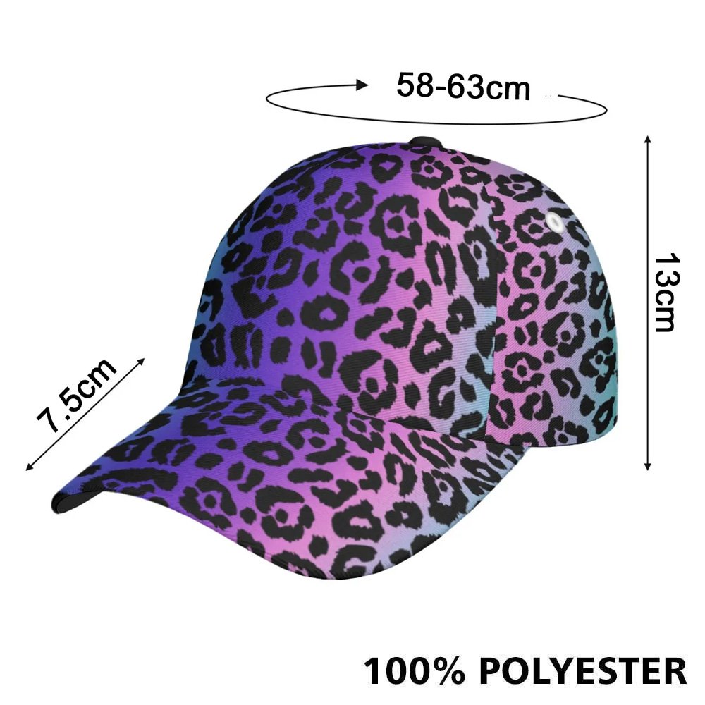 Leopard Gradient Color Golf Pattern Cap CVH220601