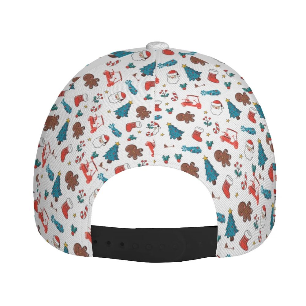 Christmas Golf Seamless Pattern Women Cap CVH240401