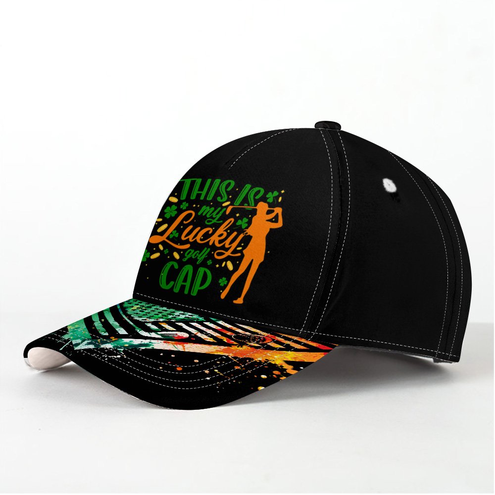 Black Version This Is My Lucky Golf Shirt ST Patrick's Day V2 Cap CVH250601