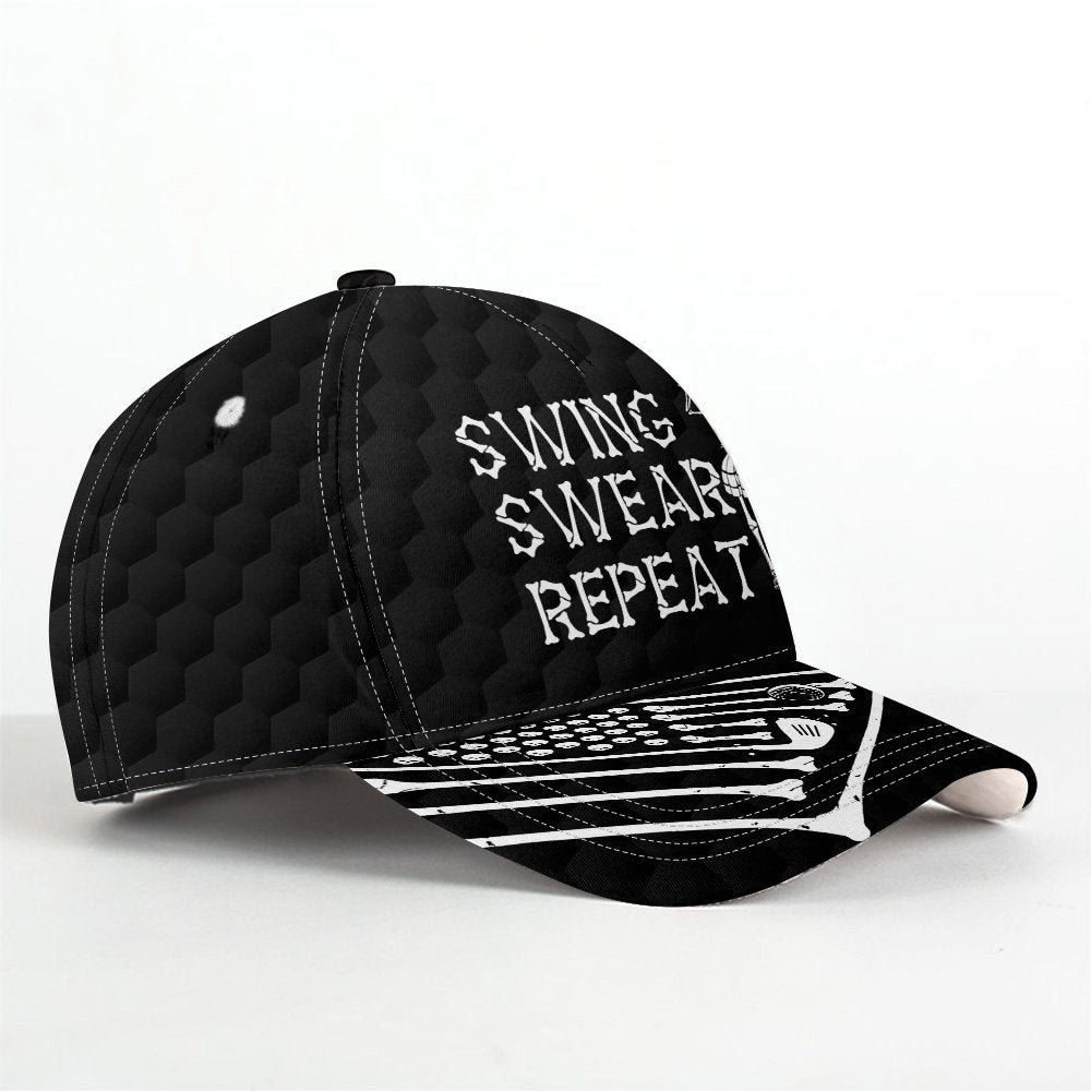 SWING SWEAR REPEAT AMERICAN FLAG GOLF SKELETON Cap CVH260401