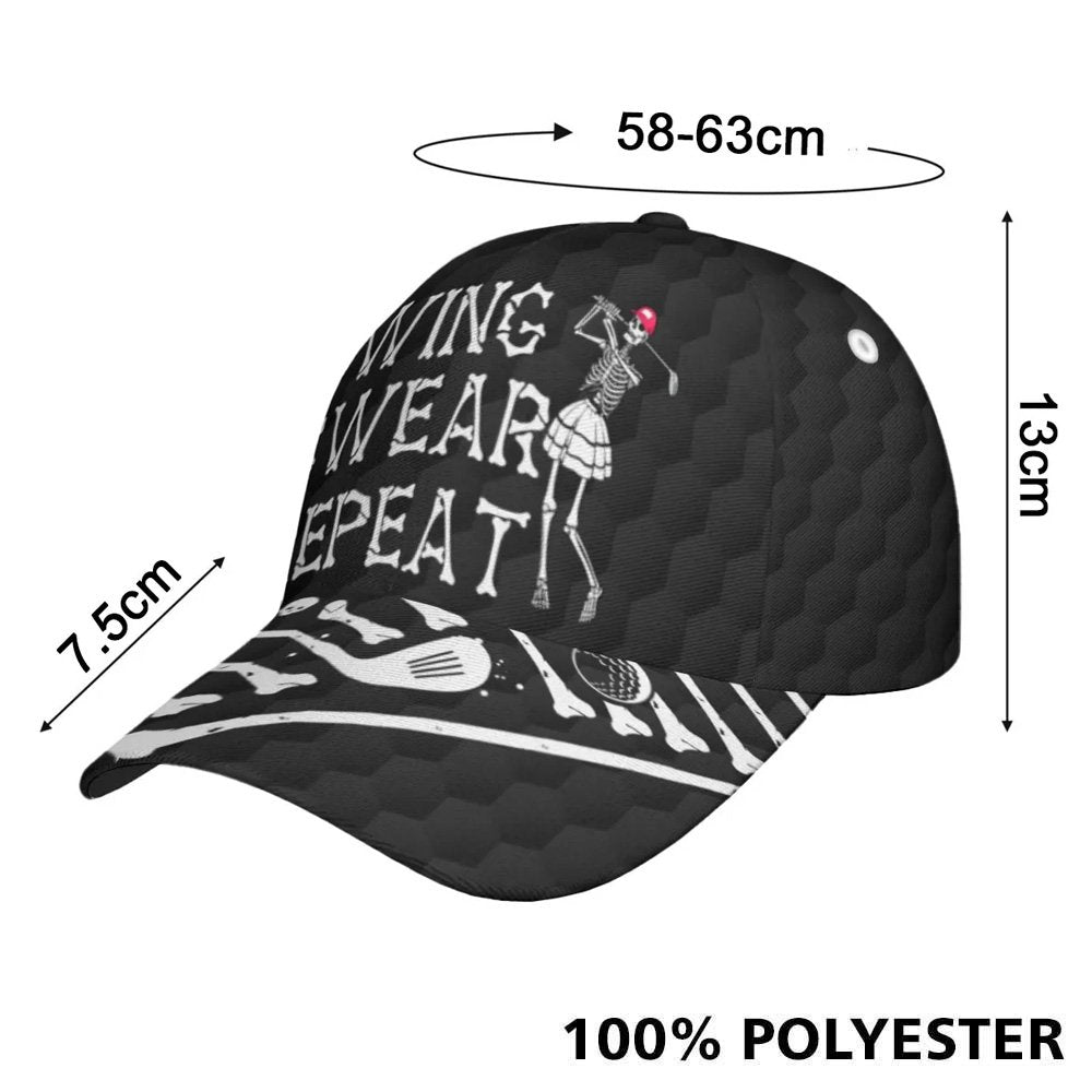 SWING SWEAR REPEAT AMERICAN FLAG GOLF SKELETON Cap CVH260401