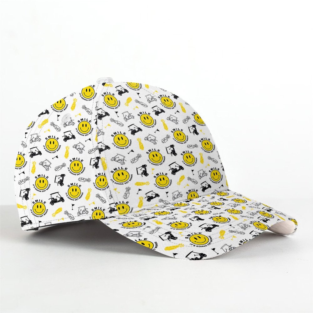 Smile Golf Pattern Cap CVH290401