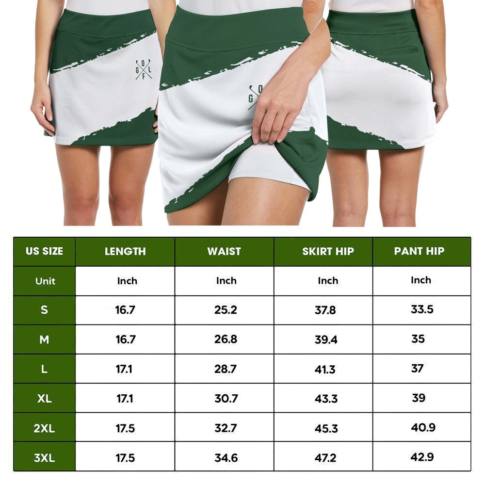 Shamrock Golf Pattern Skort KVH010701