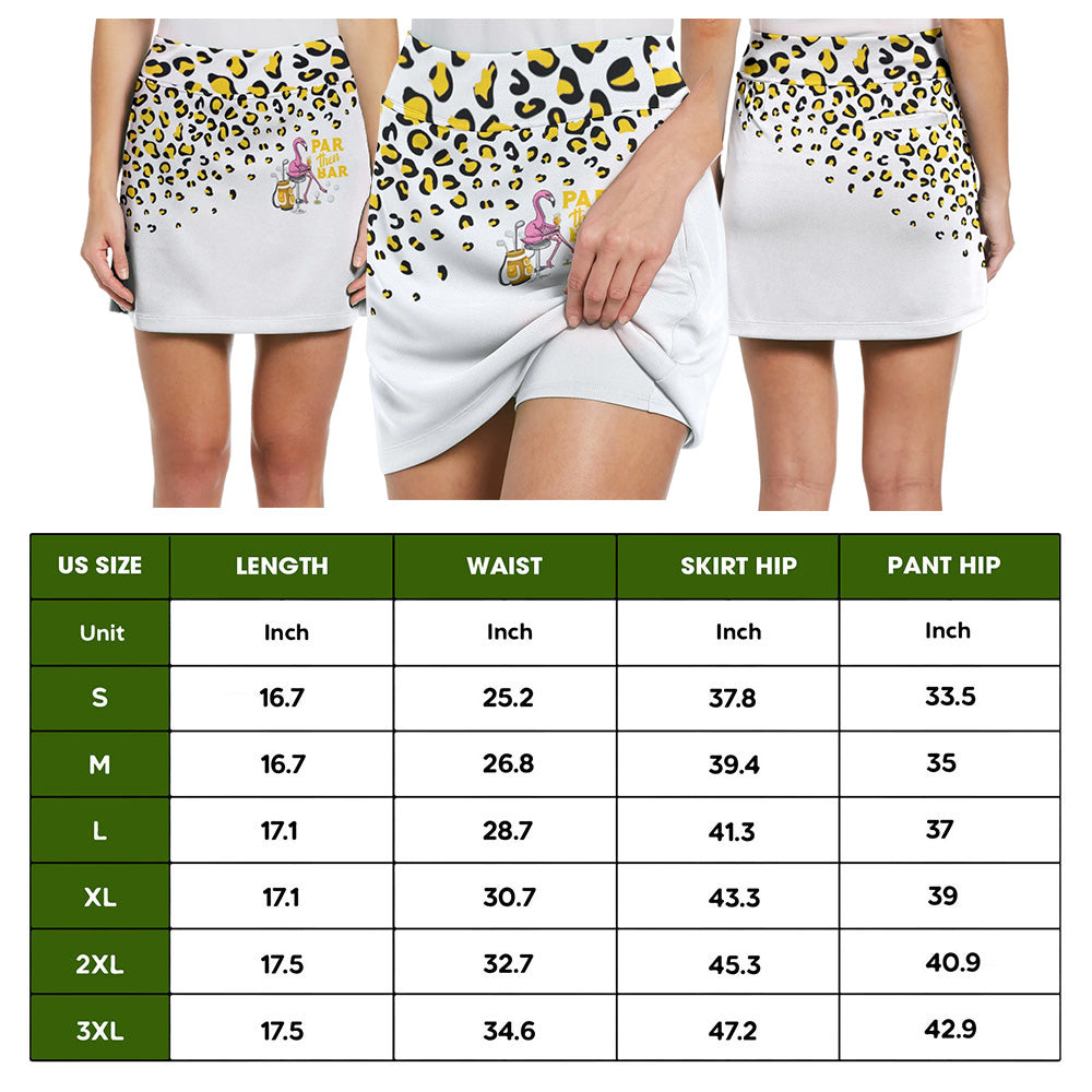 Leopard Par Then Bar Flamingo Beer Skort KVH020101