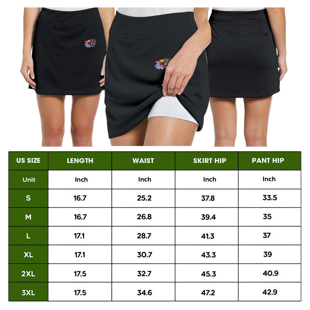 Life Is Short, Swing Hard Sunflower Skort KVH020201