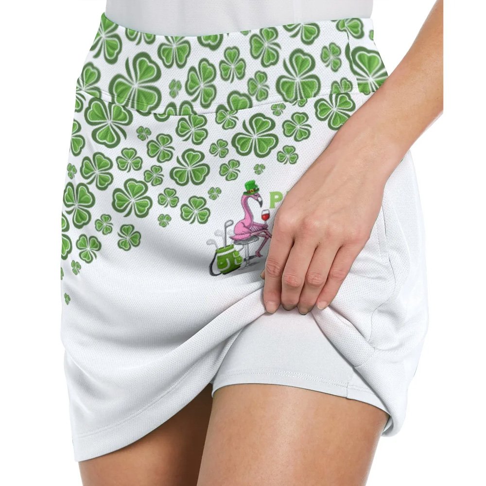 Par Then Bar St Patrick's Day Golf Wine Skort KVH020701