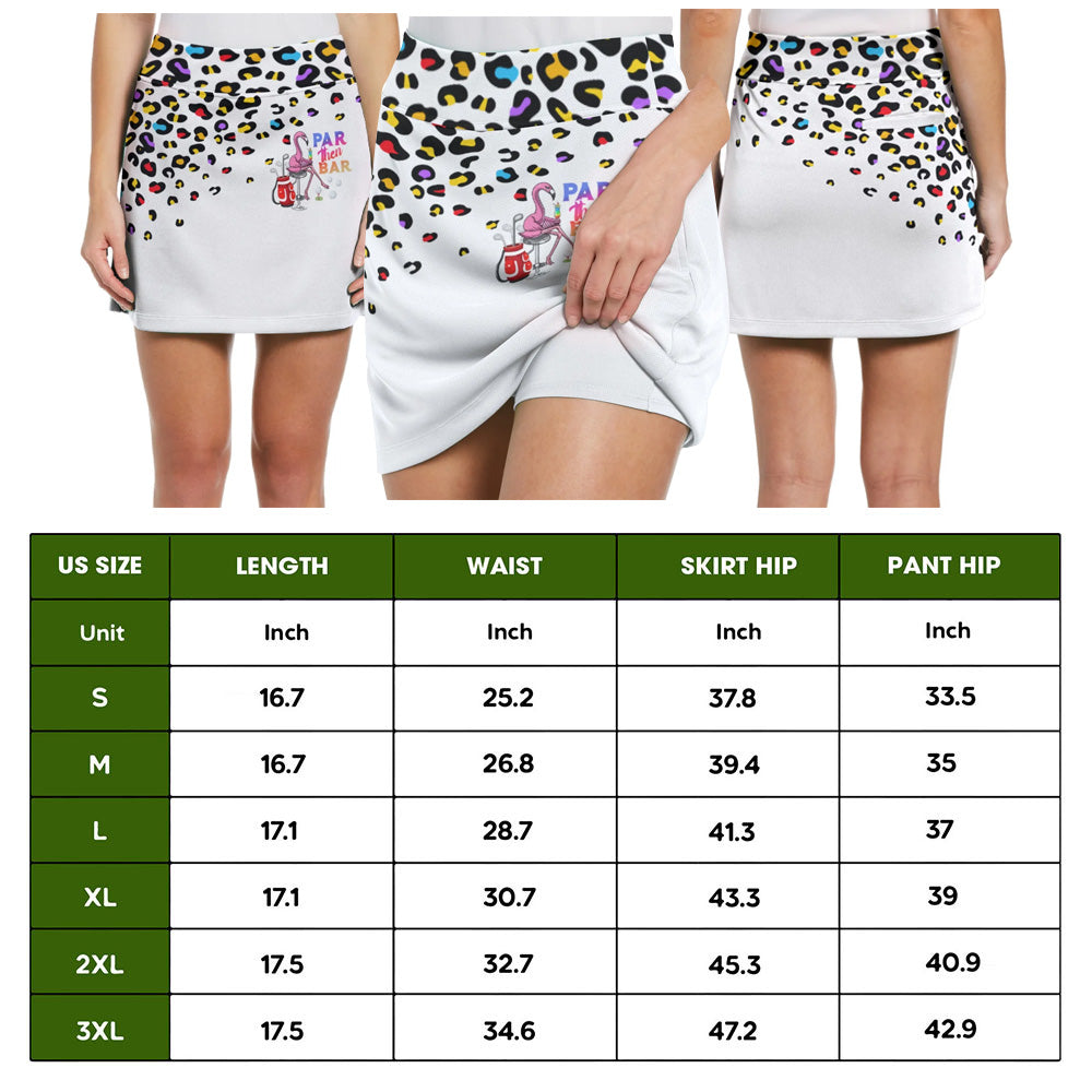 Pink Leopard Par Then Bar Flamingo Cocktail Bundle Skort KVH030101