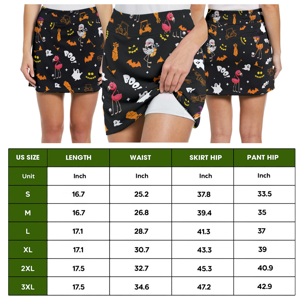 Flamingo Golf Halloween Skort KVH050201