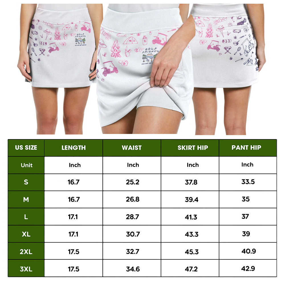 Golf Friends Golfing And Camping Skort KVH060801