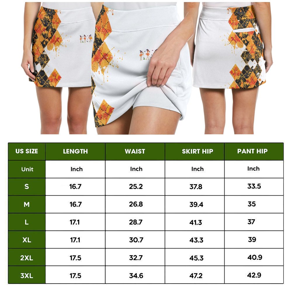 GOLF FRIENDS FLAMINGO Halloween Skort KVH090501