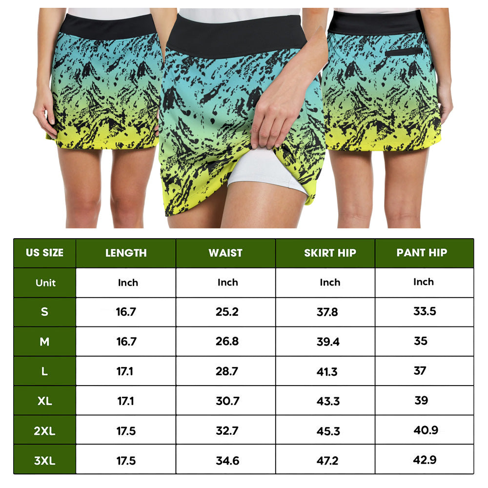 I Hate Golf Wild Pattern Skort KVH100401