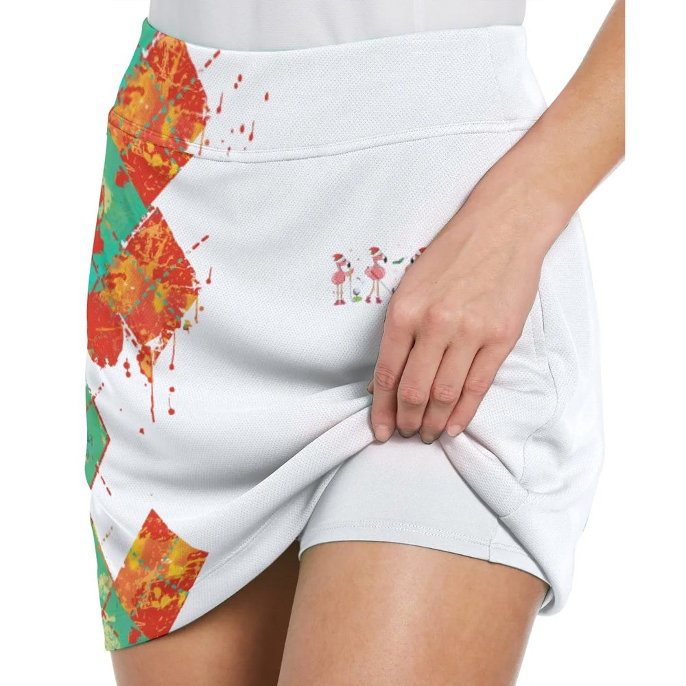 GOLF FRIENDS Christmas FLAMINGO Skort KVH110501