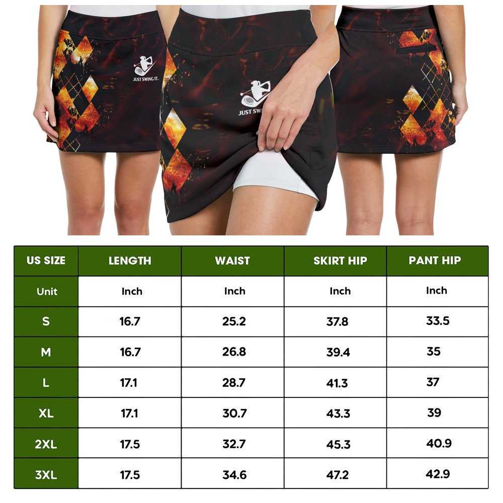 WEEKEND FORECAST GOLFING WITH A CHANCE OF DRINKING Whiskey Bundle Skort KVH120401