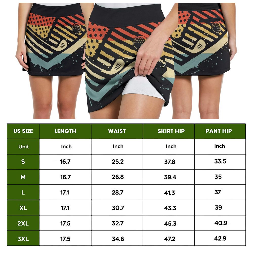 GOLF FRIENDS RETRO STYLE GOLF Skort KVH140501