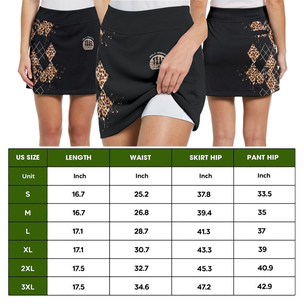 We’re Not Swearing We’re Using Our Golf Words Black Skort KVH140801
