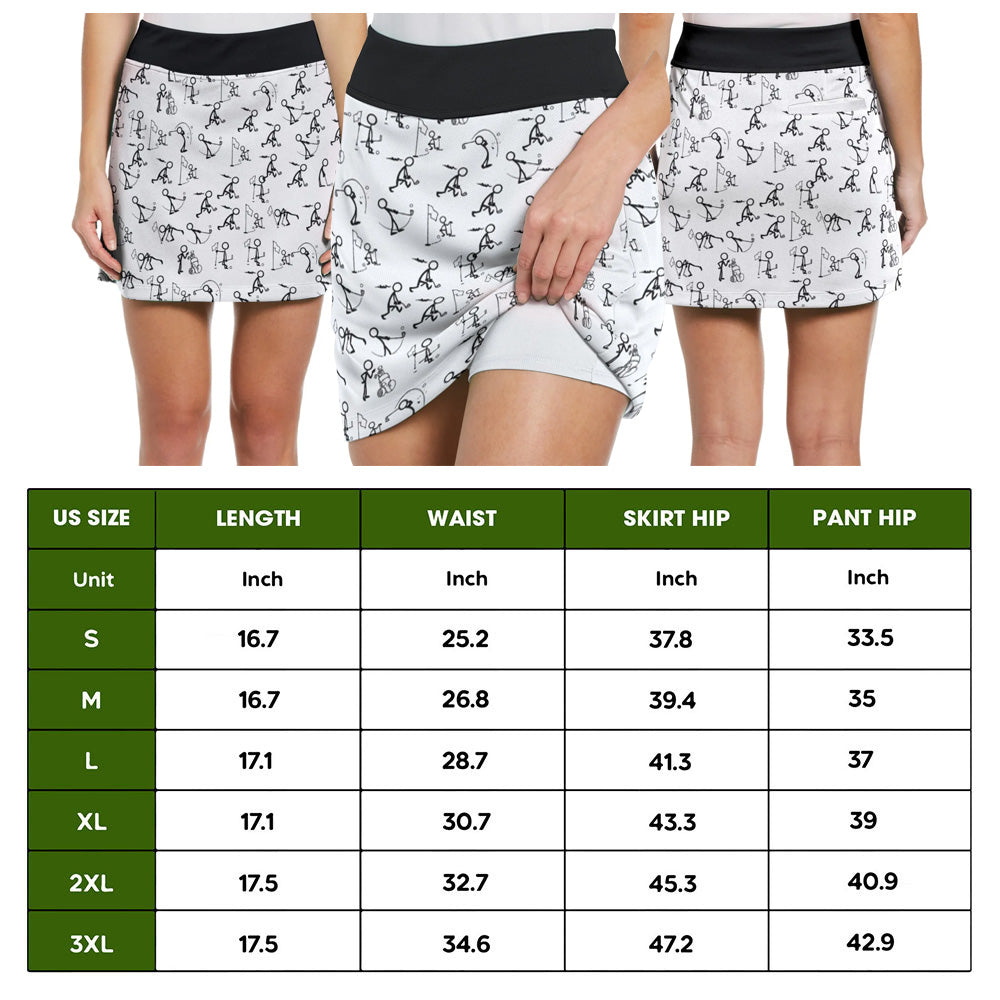 Stickfigures Playing Golf Bundle Skort KVH150101