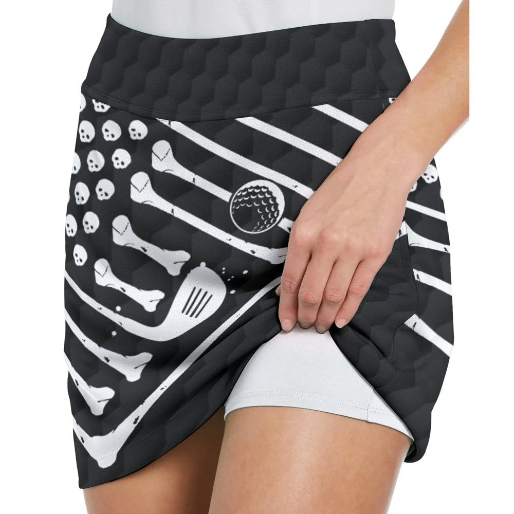 I Hate Golf Halloween Skeleton Bundle Skort KVH180401