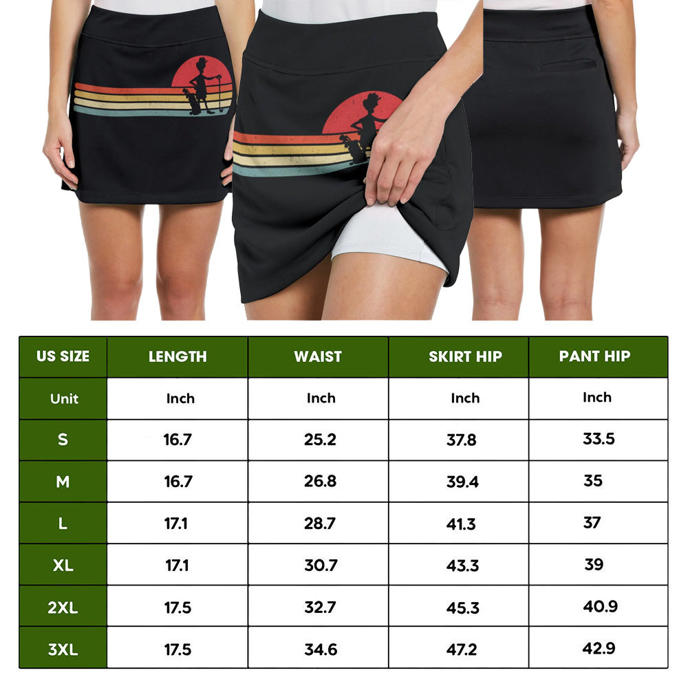 RETRO STYLE NEVER UNDERESTIMATE AN OLD LADY WITH A GOLF CLUB Skort KVH180501