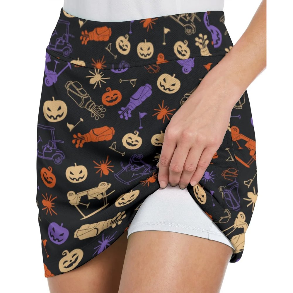 Par Then Bar Halloween Black Skort KVH190401