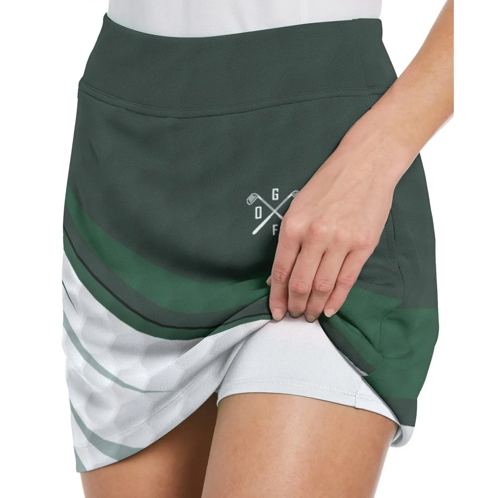 I Hate Golf Green Golf Skort KVH190601