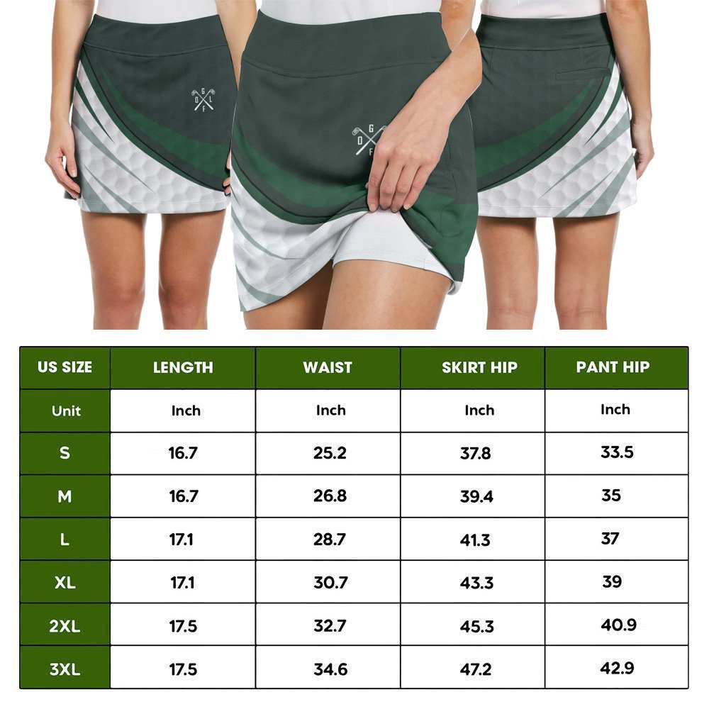 I Hate Golf Green Golf Skort KVH190601