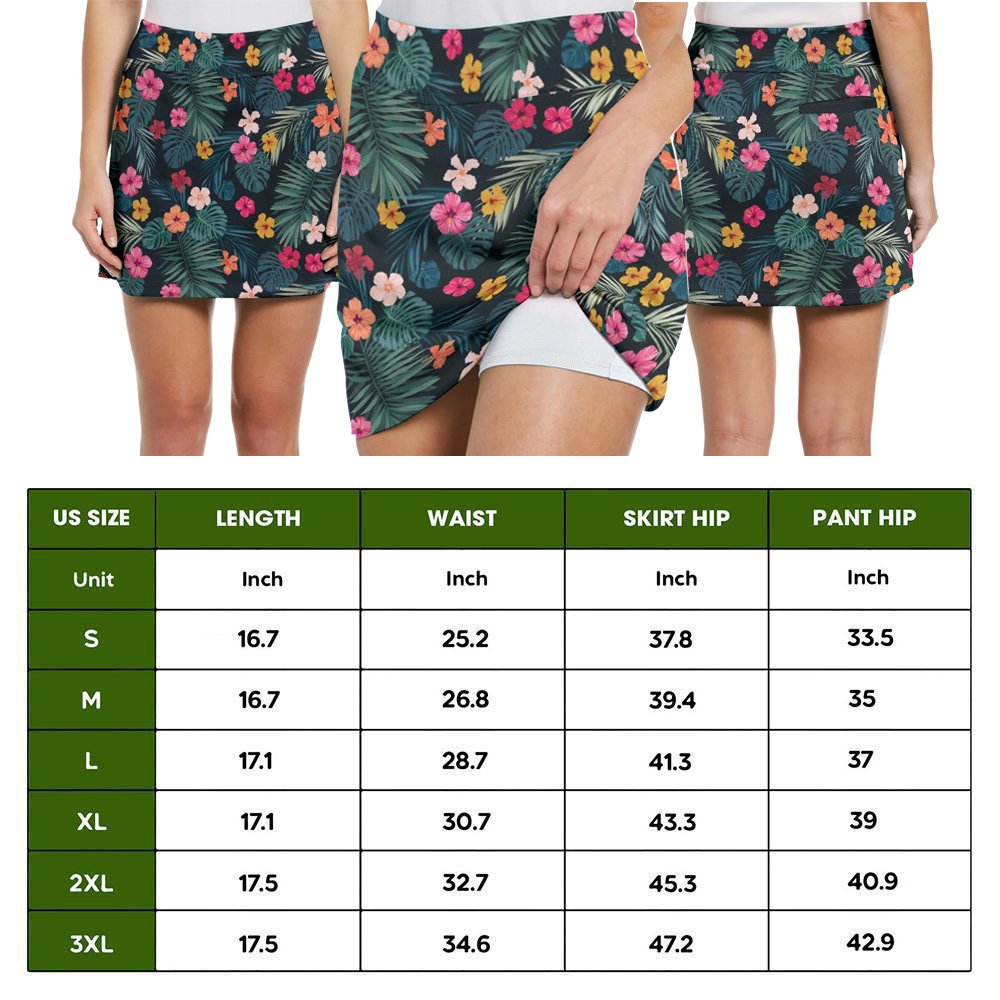 TROPICAL FLOWER I'M NOT SWEARING Skort KVH210501