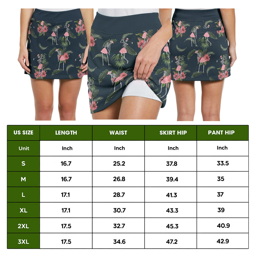 SEAMLESS TROPICAL SKELETON GOLF Skort KVH280101