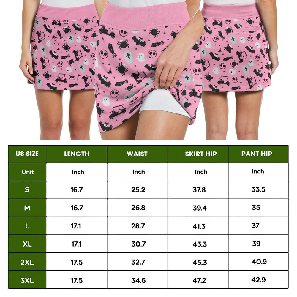 Pink Halloween Cute Pattern Skort KVH280501