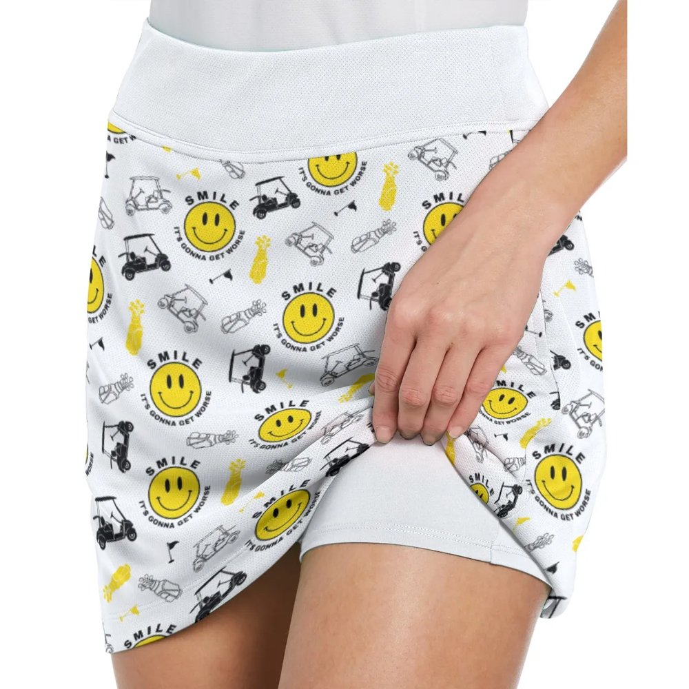 Smile Golf Pattern Bundle Skort KVH290401