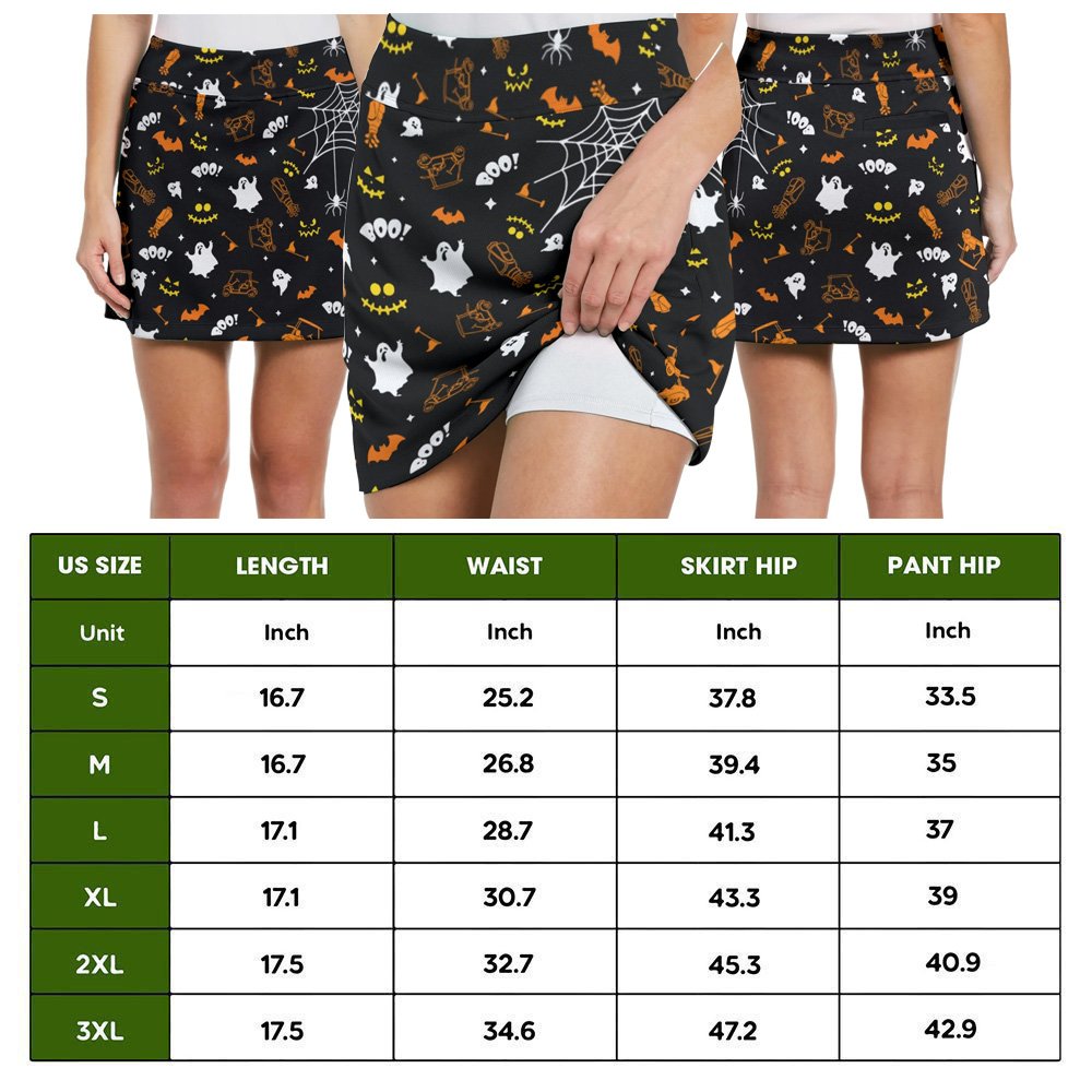 Golf Friends FLAMINGO GOLF HALLOWEEN Bundle Skort KVH300401