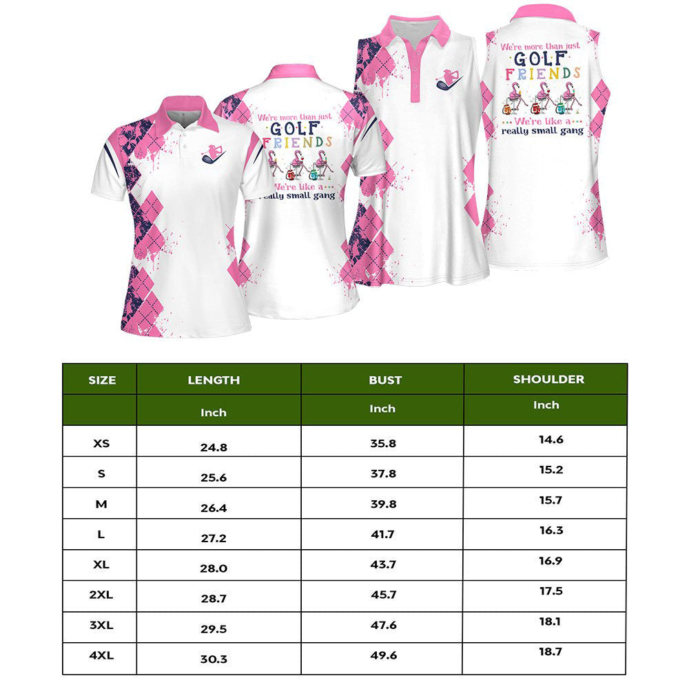 SMALL GANG GOLF Flamingo WOMEN POLO SHIRT LVH010401