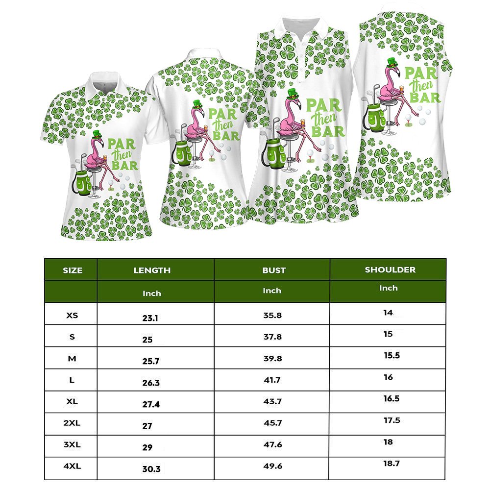 Par Then Bar St Patrick's Day Golf Beer Women Polo Shirt LVH030701
