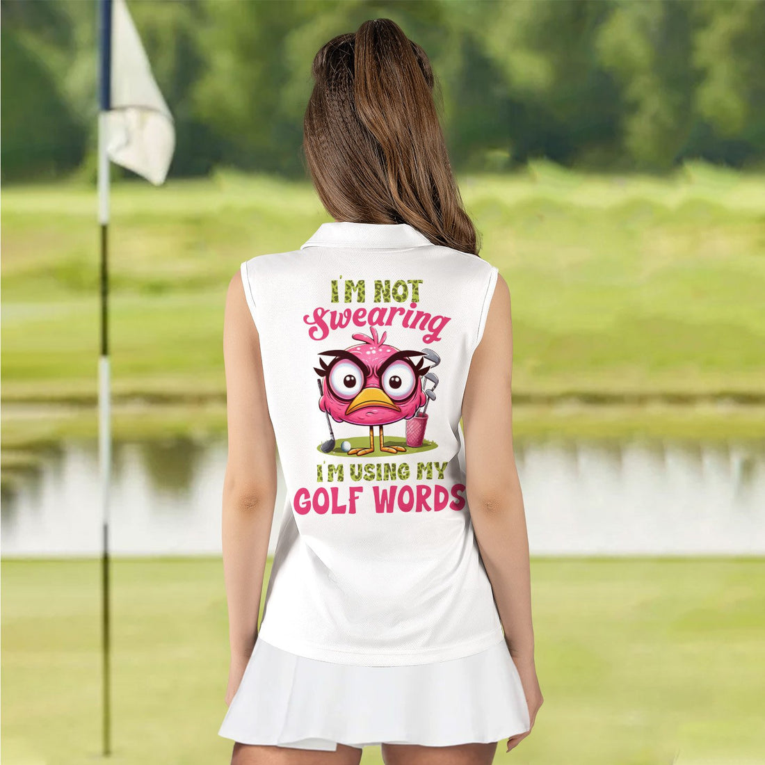 Flamingo I'm Not Swearing I'm Using My Golf Words LVH060601