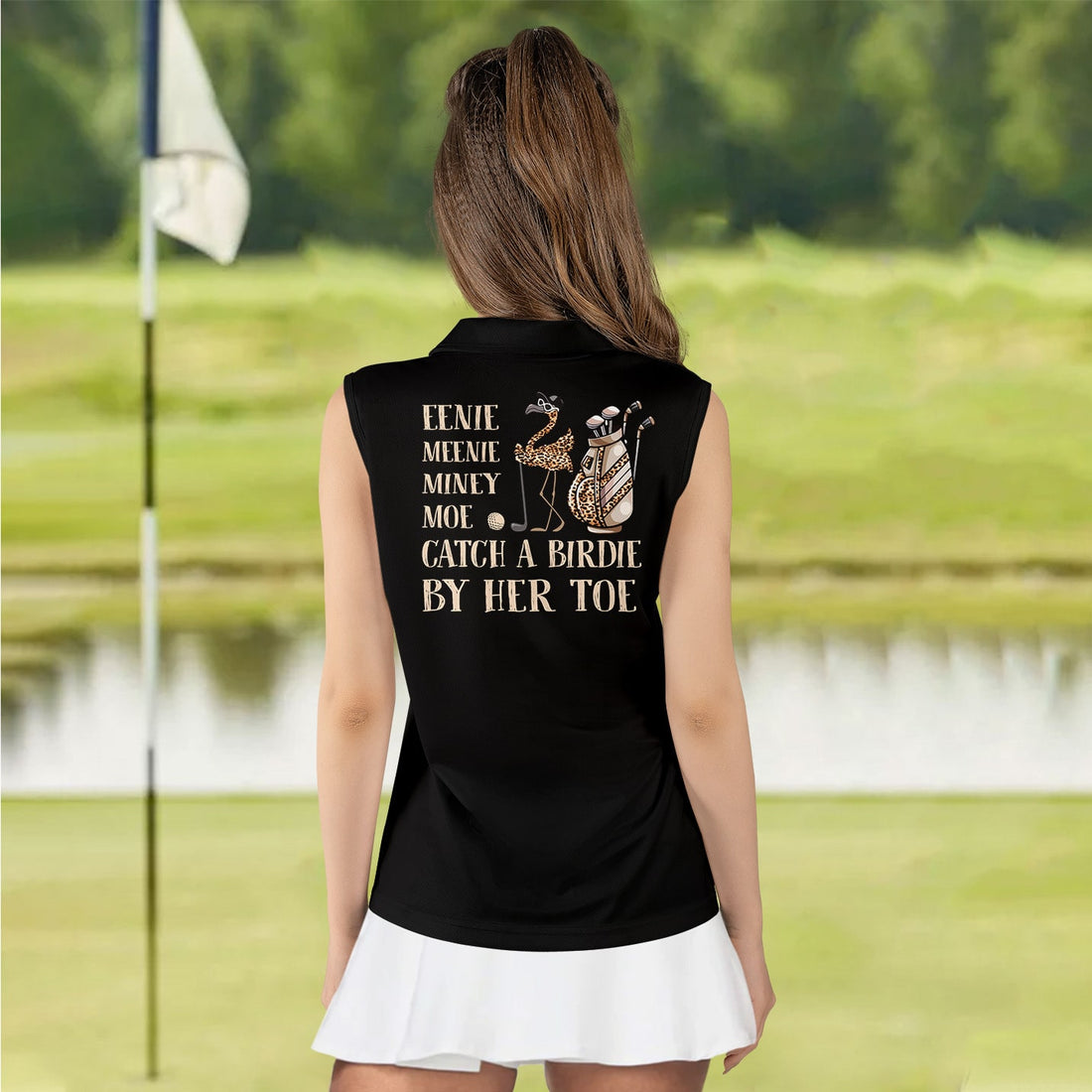 Eenie Meenie Miney Moe Catch A Birdie By Her Toe Women Polo Shirt LVH060701