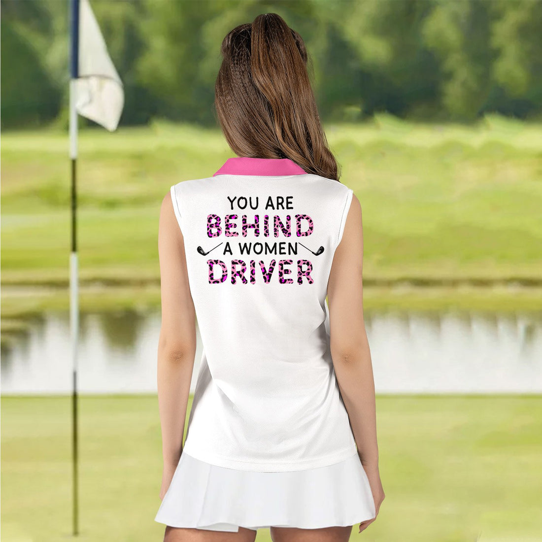 You Are Behind A Women Driver Women Polo Shirt LVH080501