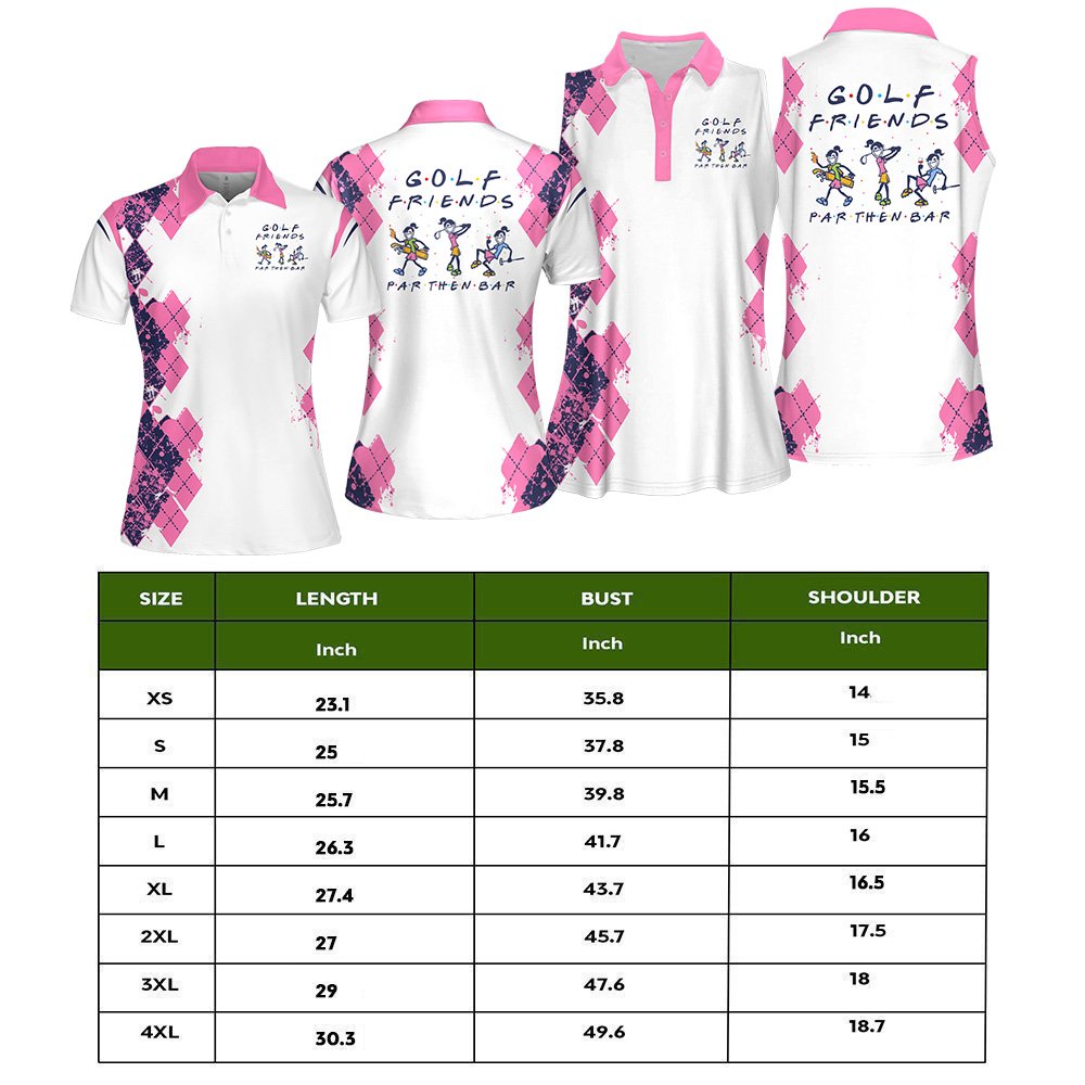 Golf Friends Par Then Bar Women Polo Shirt LVH080801