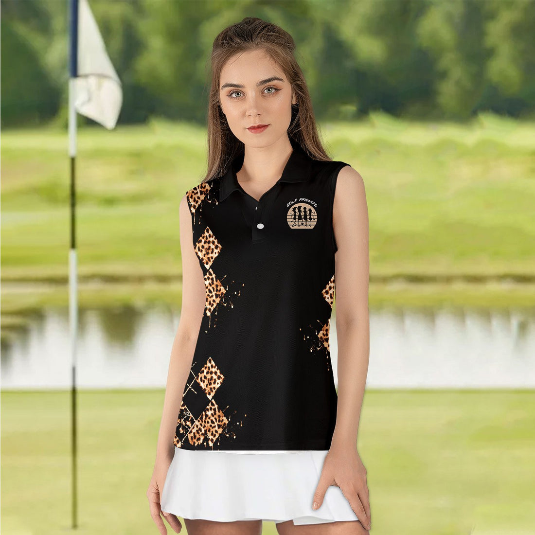 We’re Not Swearing We’re Using Our Golf Words Black Women Polo Shirt LVH140801