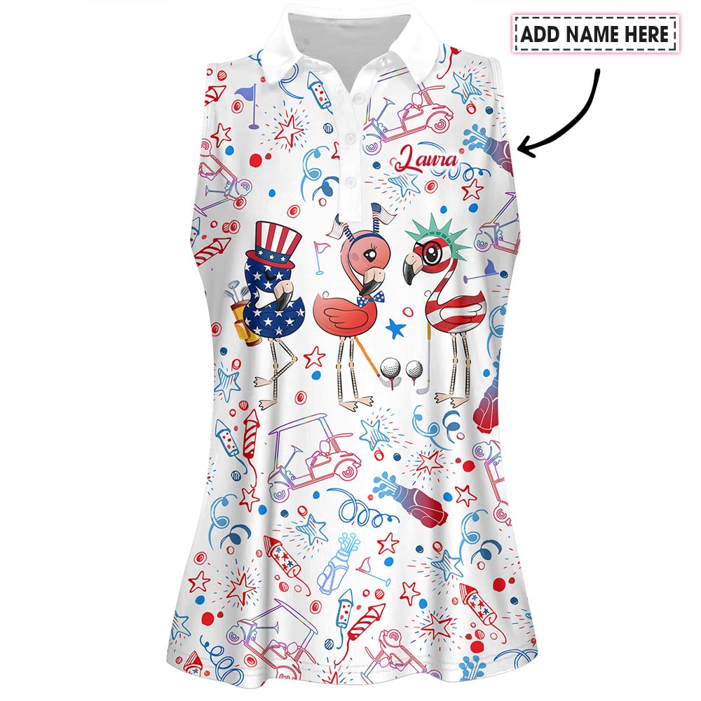 Independence Day Pattern Women Polo Shirt LVH200201