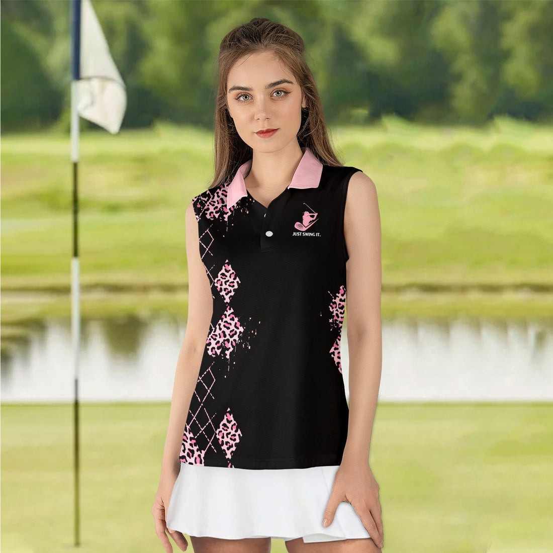 I Play Golf, I Drink And I Know Things Wine Women Polo Shirt LVH220701