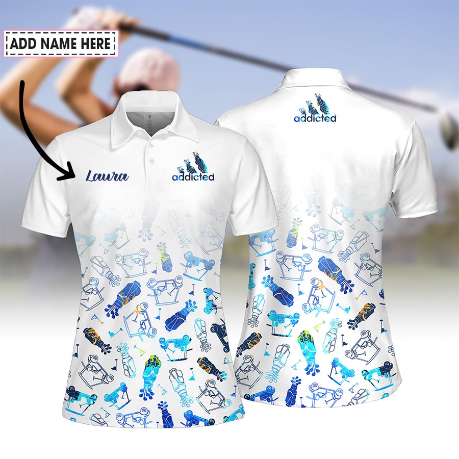 Addicted Golf Watercolor Women Polo Shirt LVH010301