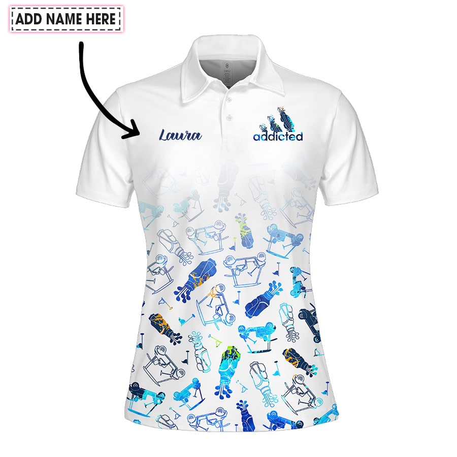 Addicted Golf Watercolor Women Polo Shirt LVH010301