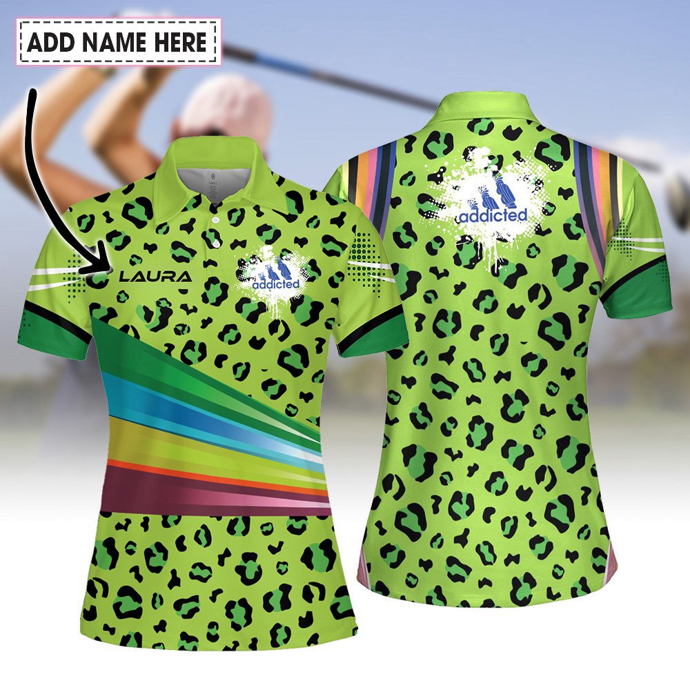 Neon Leopard Addicted Women Polo Shirt LVH030401